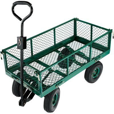 Green Thumb Steel Frame Garden Cart, 700-Lb.-Capacity